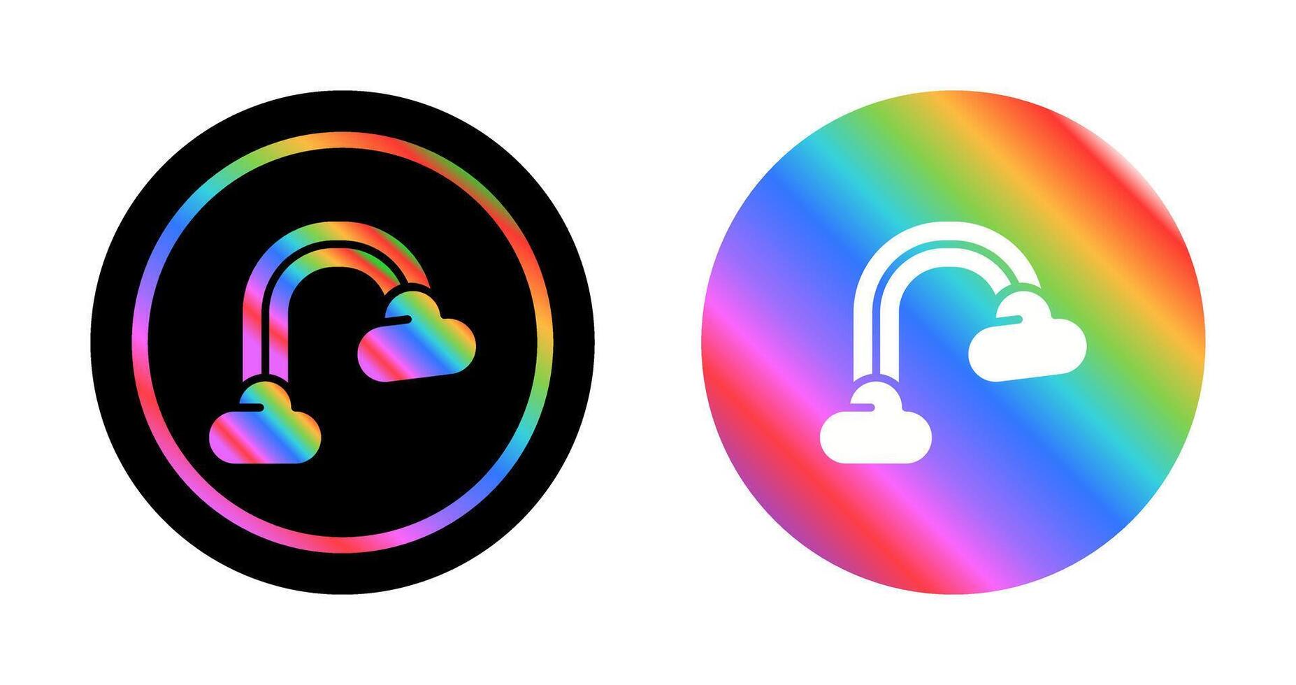 icono de vector de arco iris