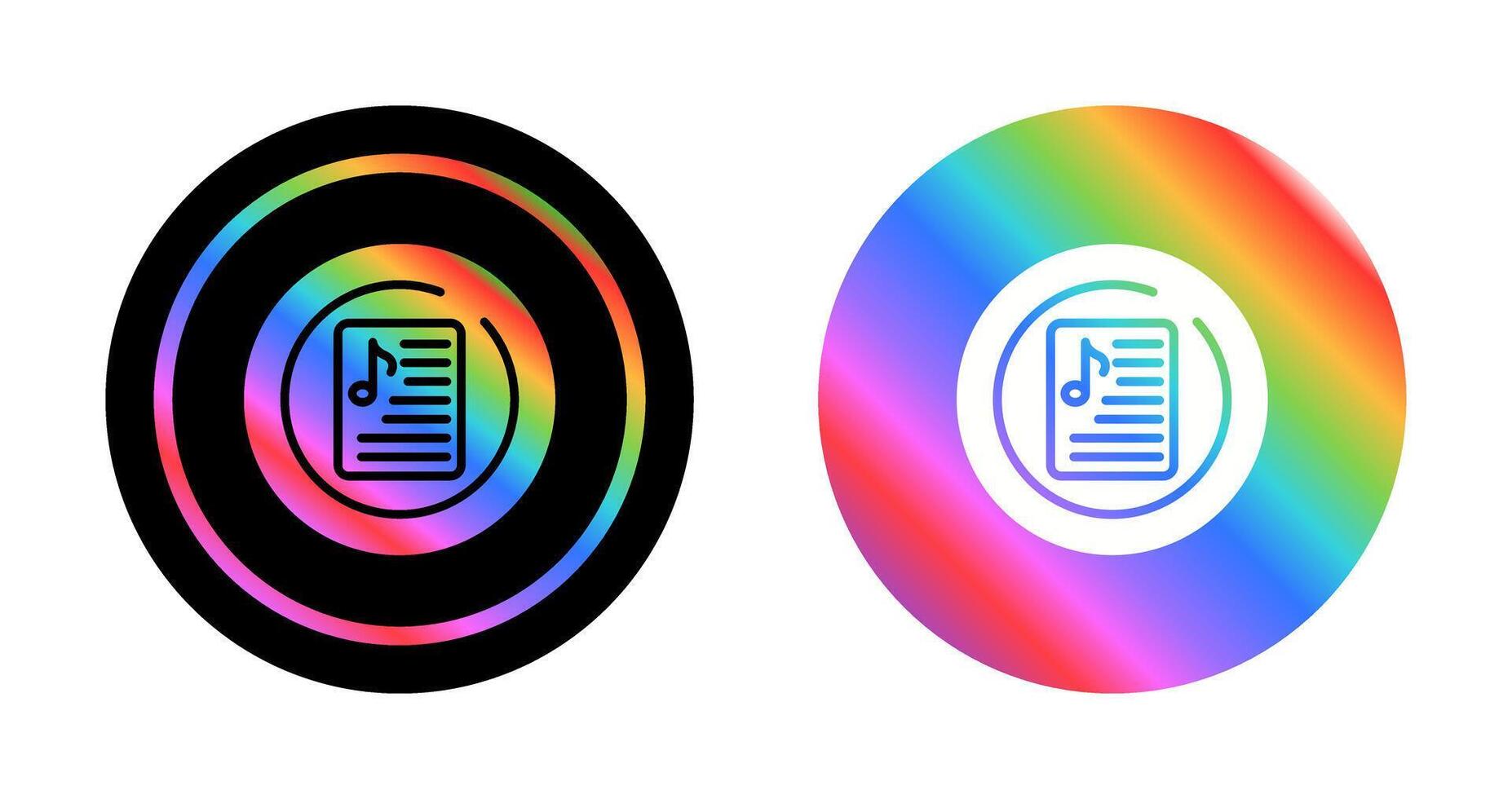 Music Playlist Circle Vector Icon