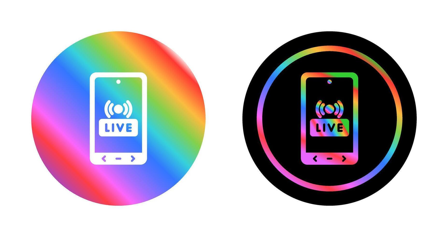 Live Streaming Vector Icon