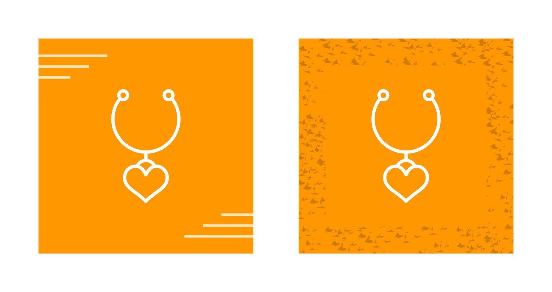 corazón conformado medallón vector icono