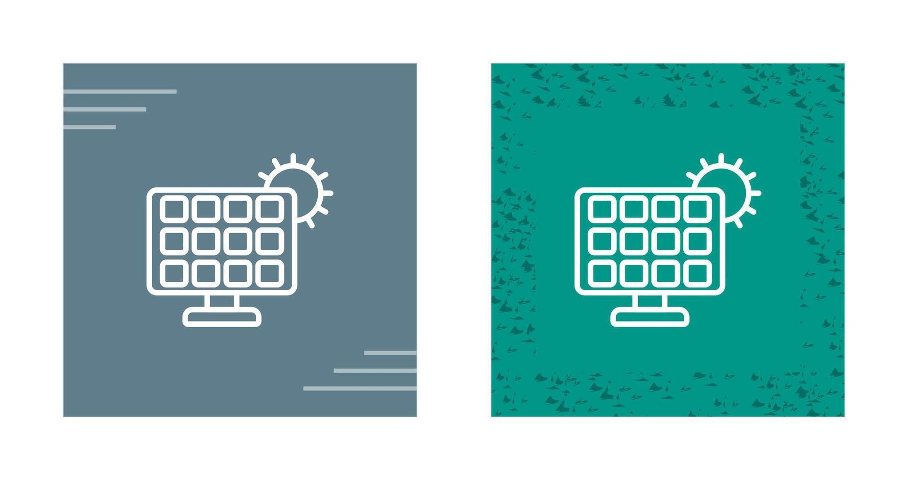 Solar panel charger Vector Icon