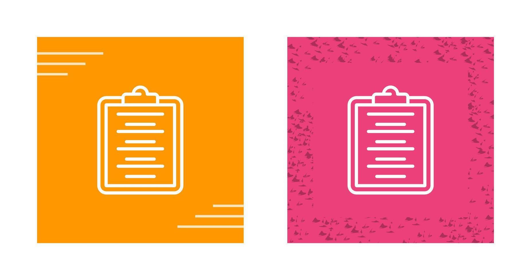 Writing Pad Vector Icon