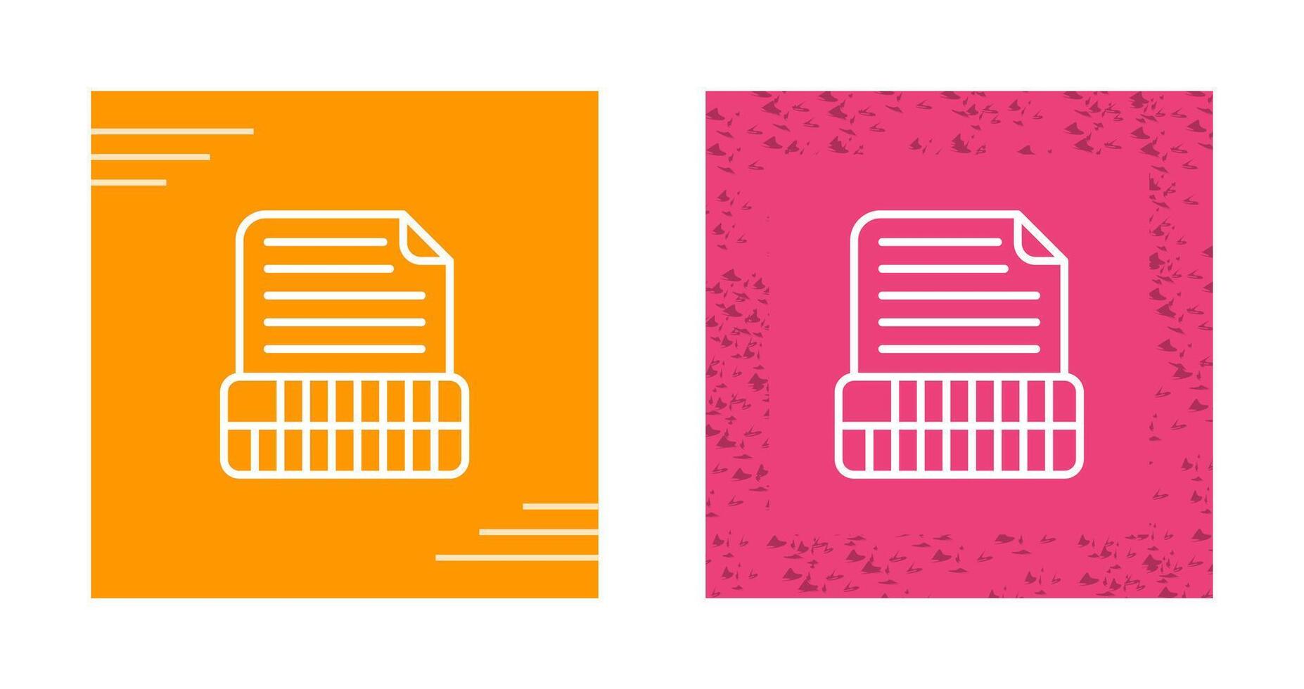 Document Insert Table Vector Icon