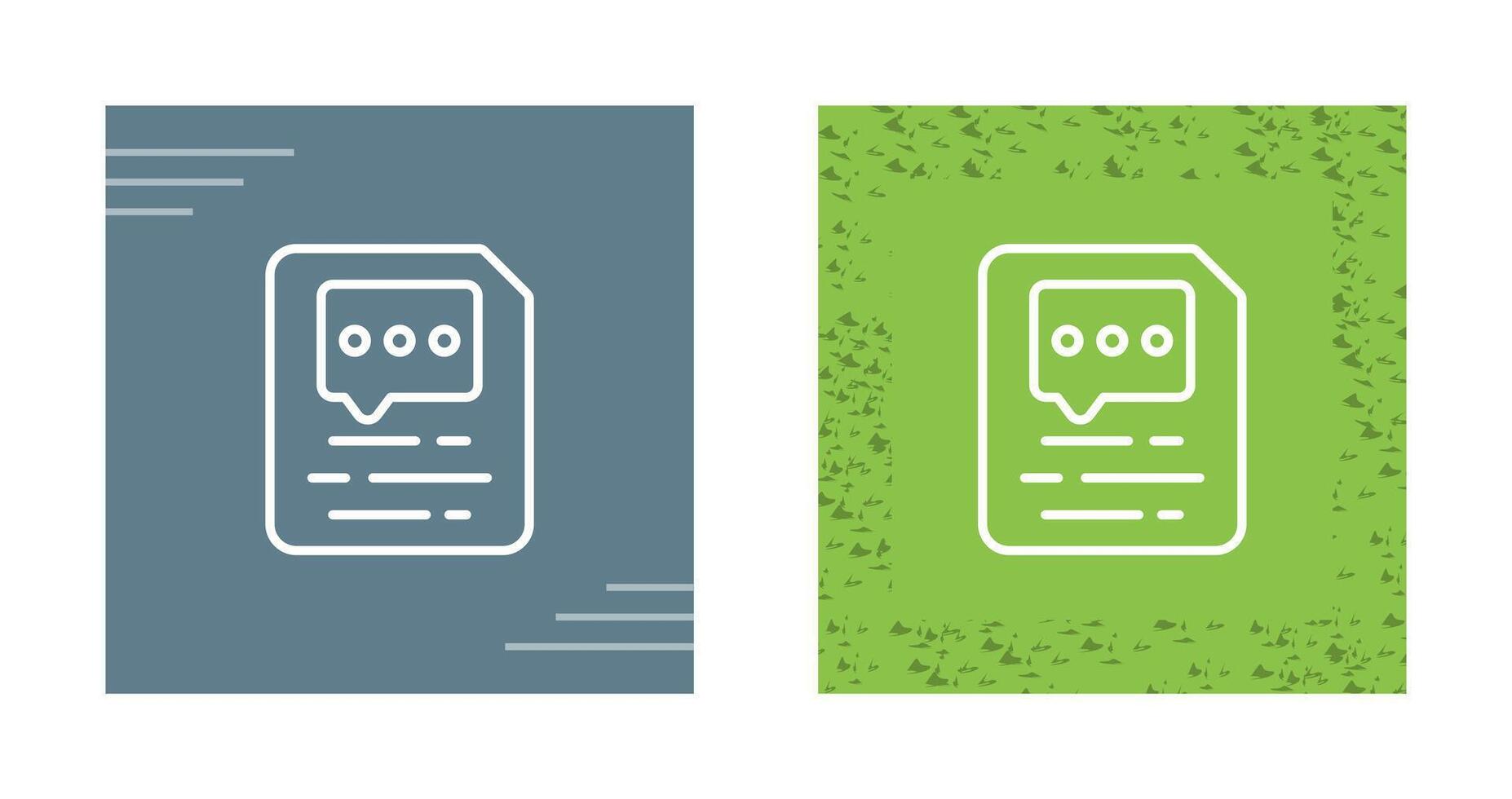 Document Insert Comment Vector Icon