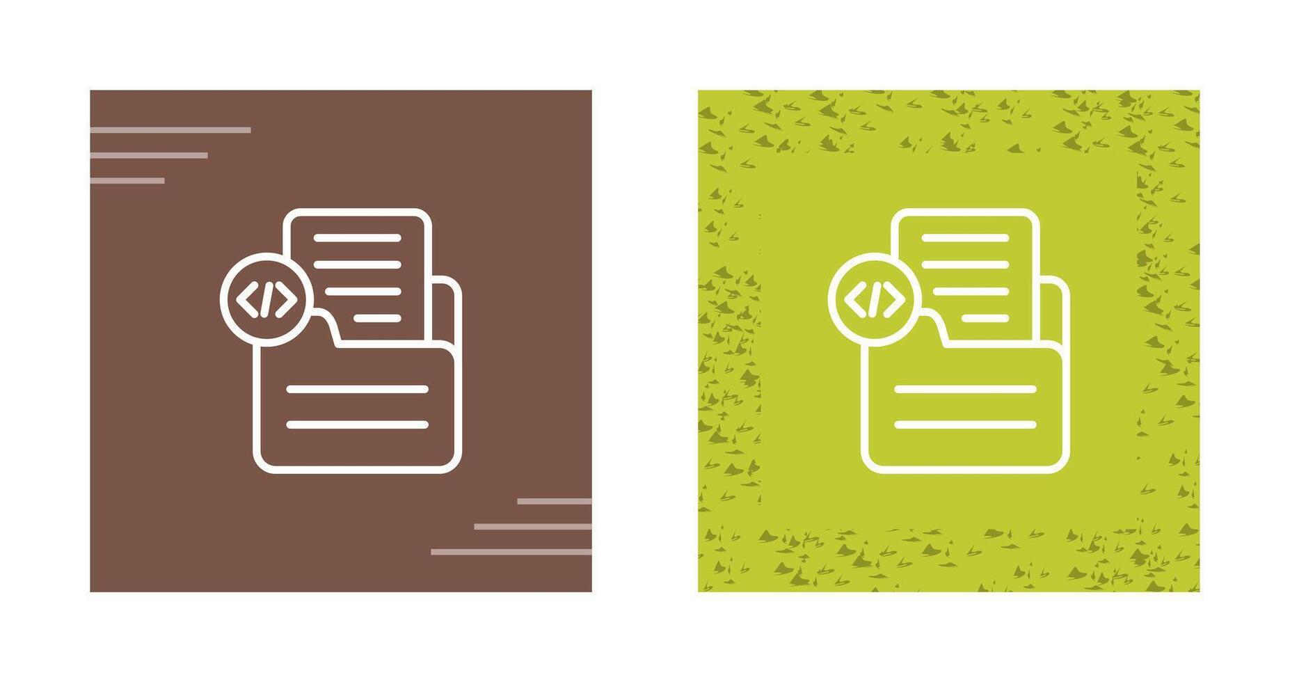 Document Insert Code Vector Icon