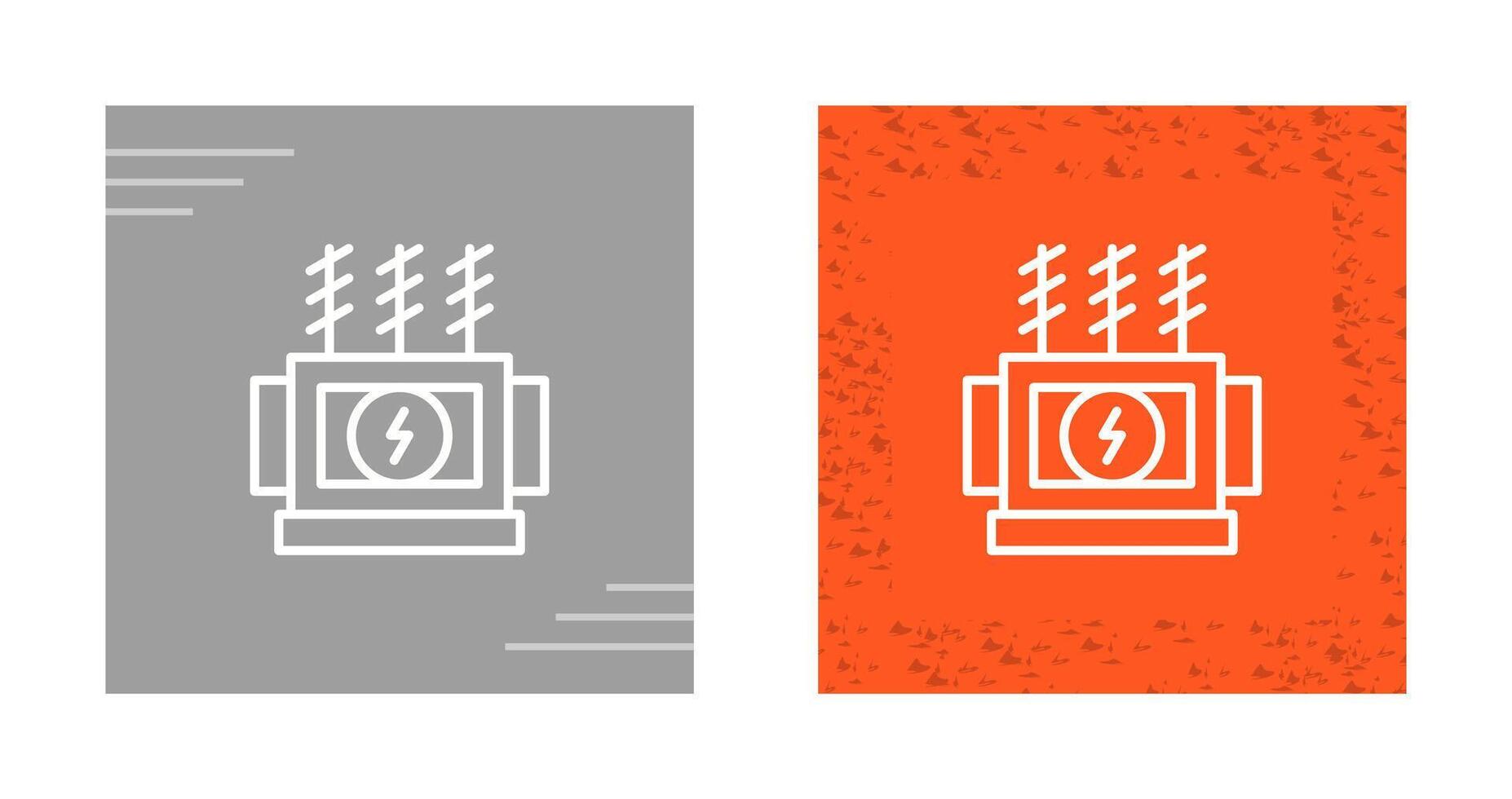 Power Transformer Vector Icon