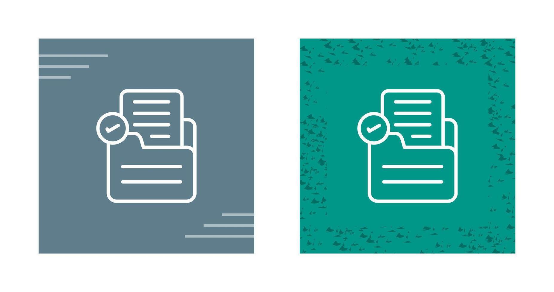 Document Check Vector Icon