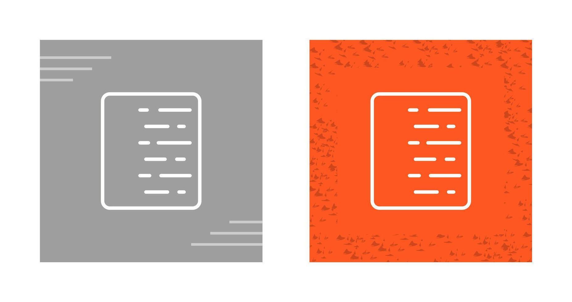 Document Align Right Vector Icon