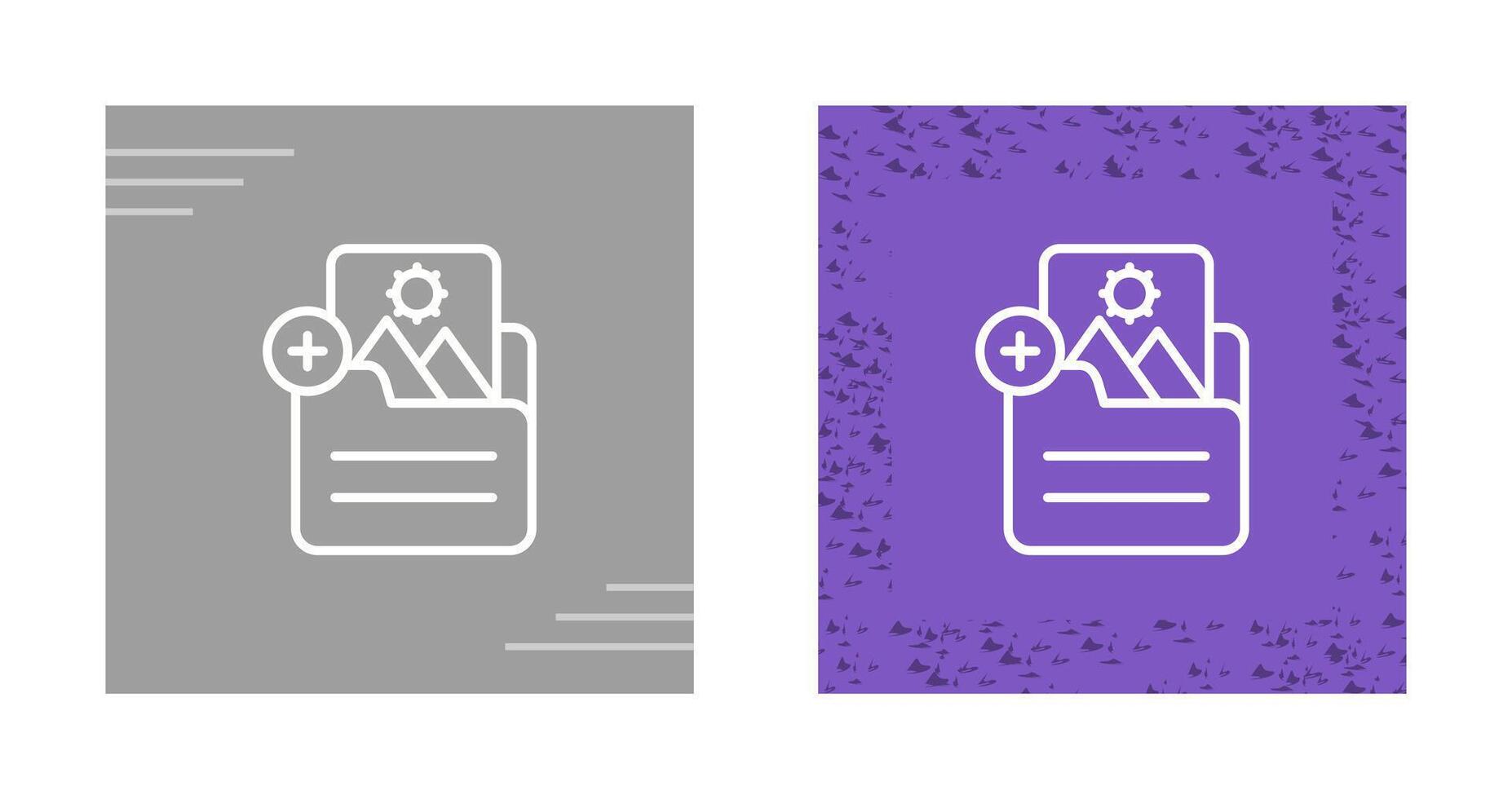 Document Insert Image Vector Icon