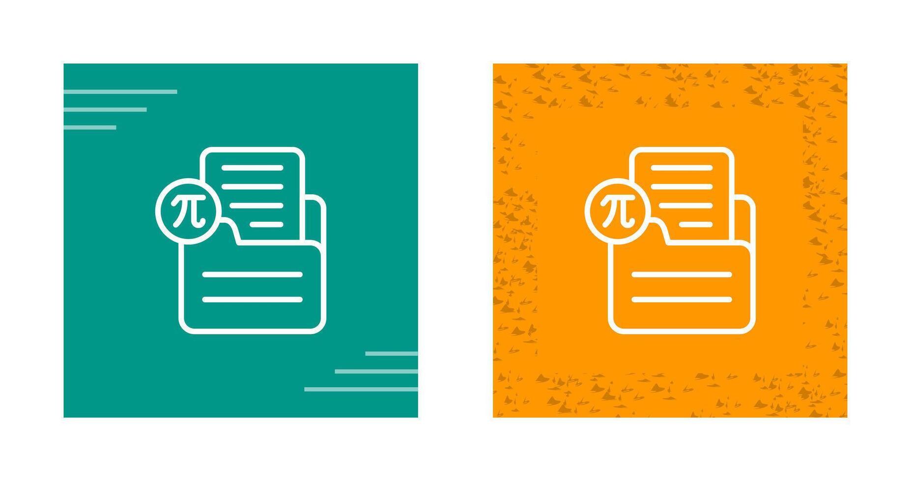 Document Insert Formula Vector Icon