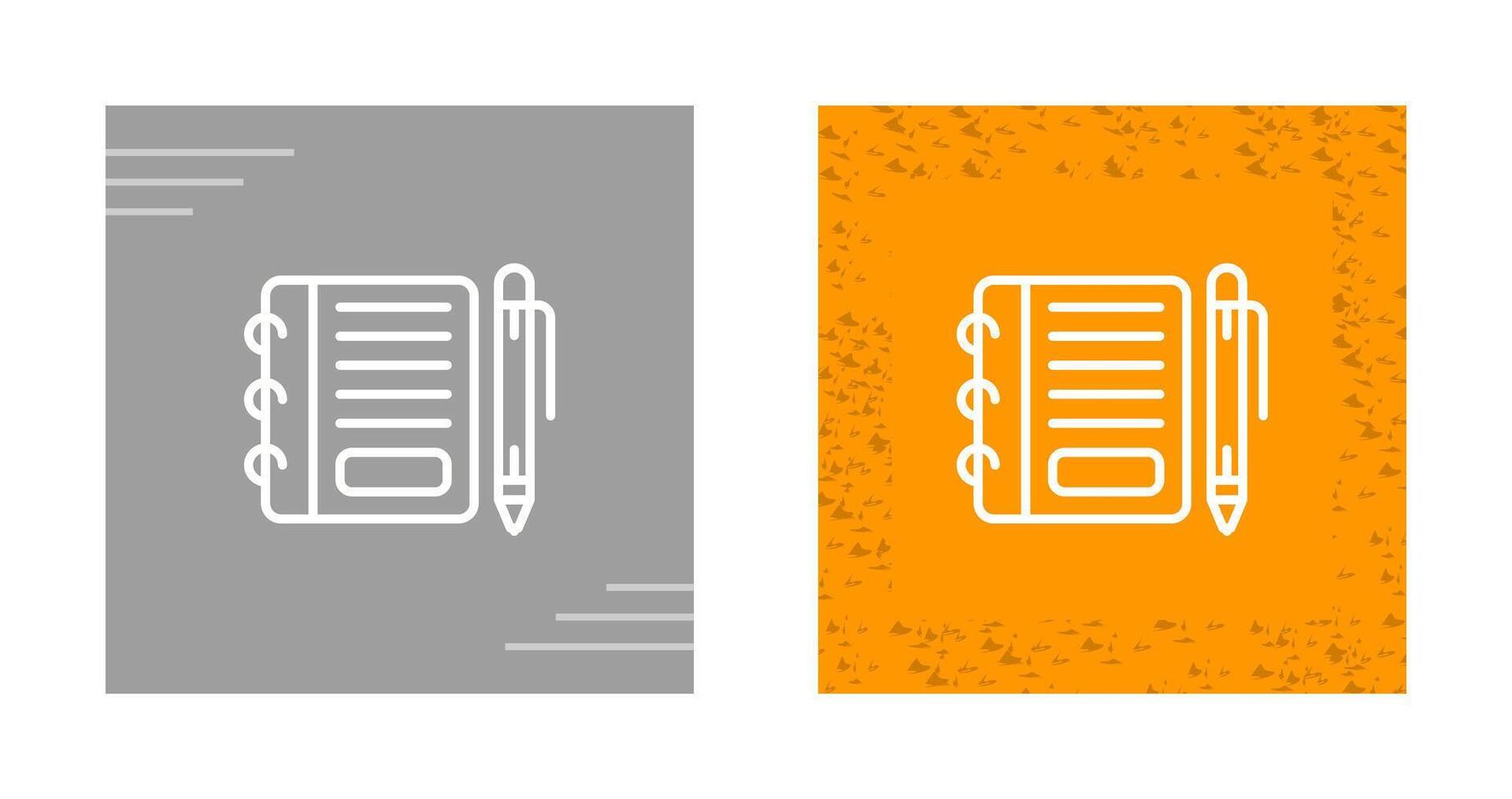 Notepad with pen Vector Icon