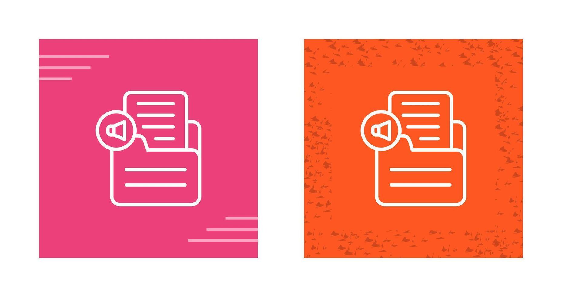 Document Insert Audio Vector Icon
