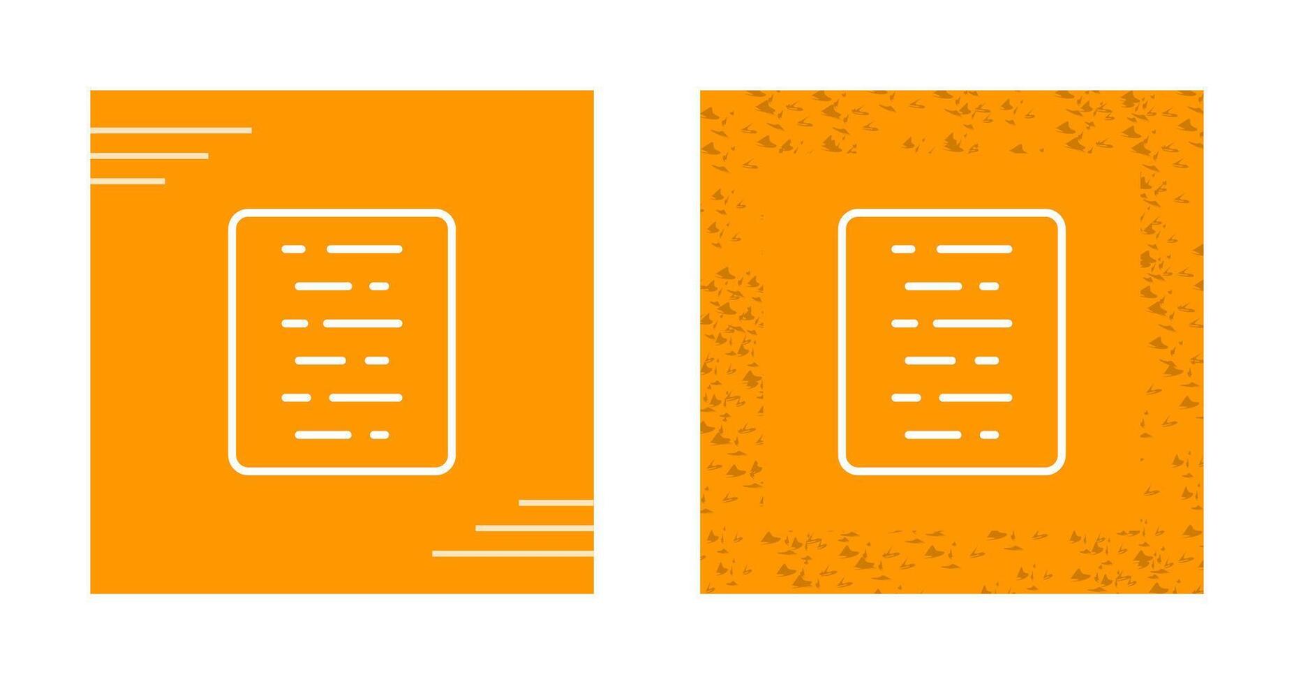Document Align Center Vector Icon