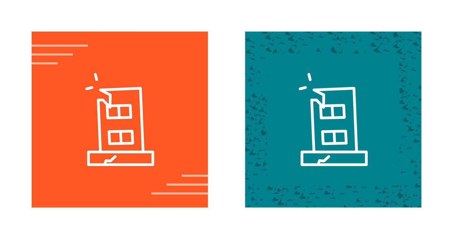 Facility Damage Vector Icon