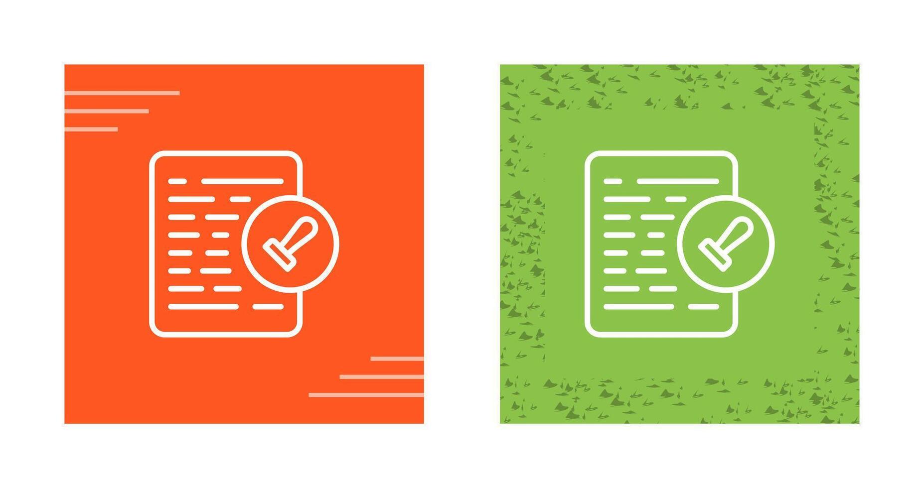 Document Permissions Vector Icon