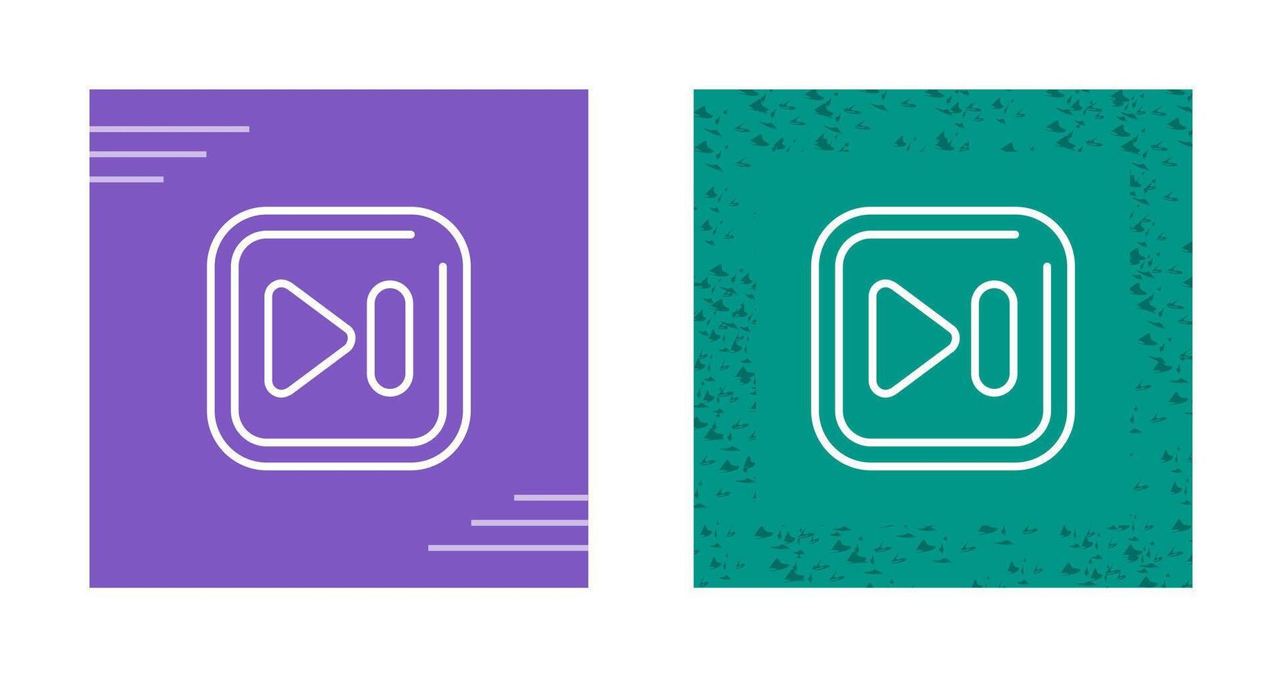 Next Track Square Vector Icon
