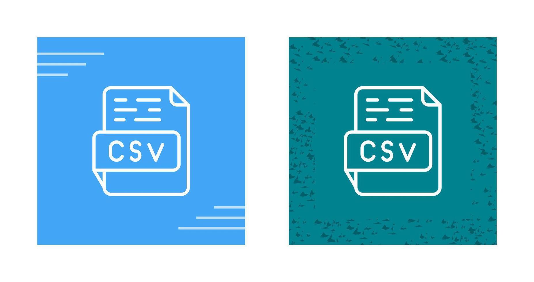 icono de vector csv