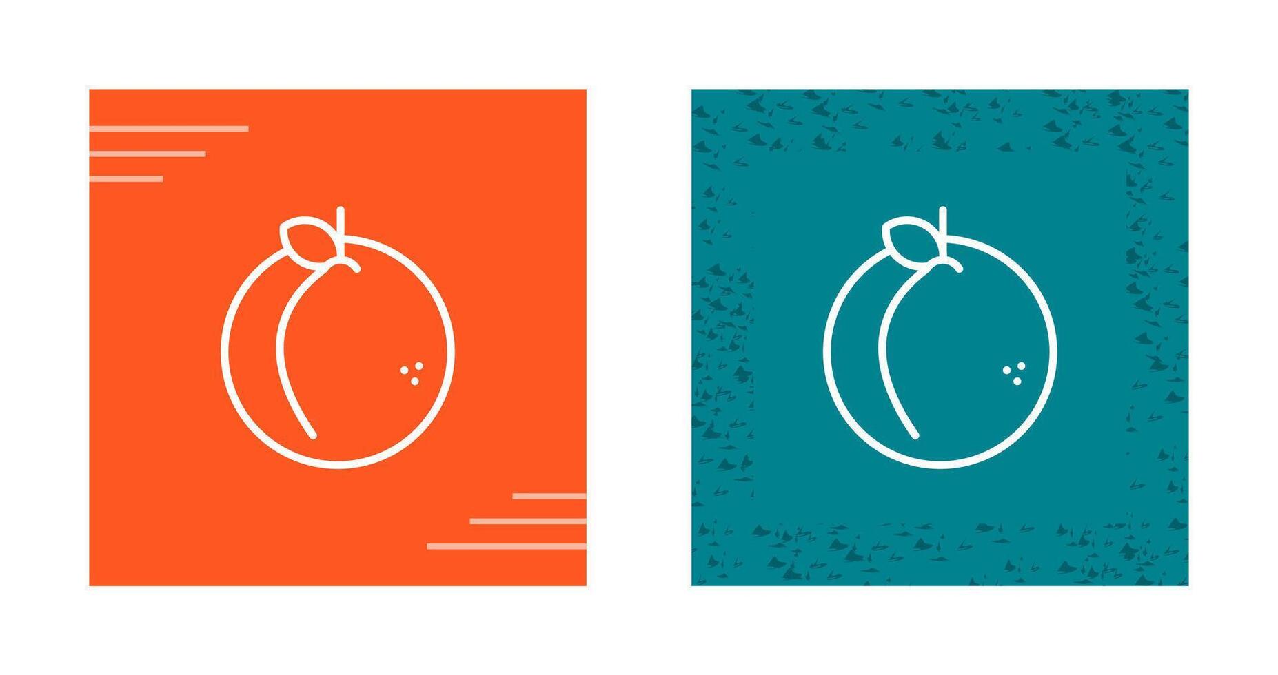 Peach Vector Icon
