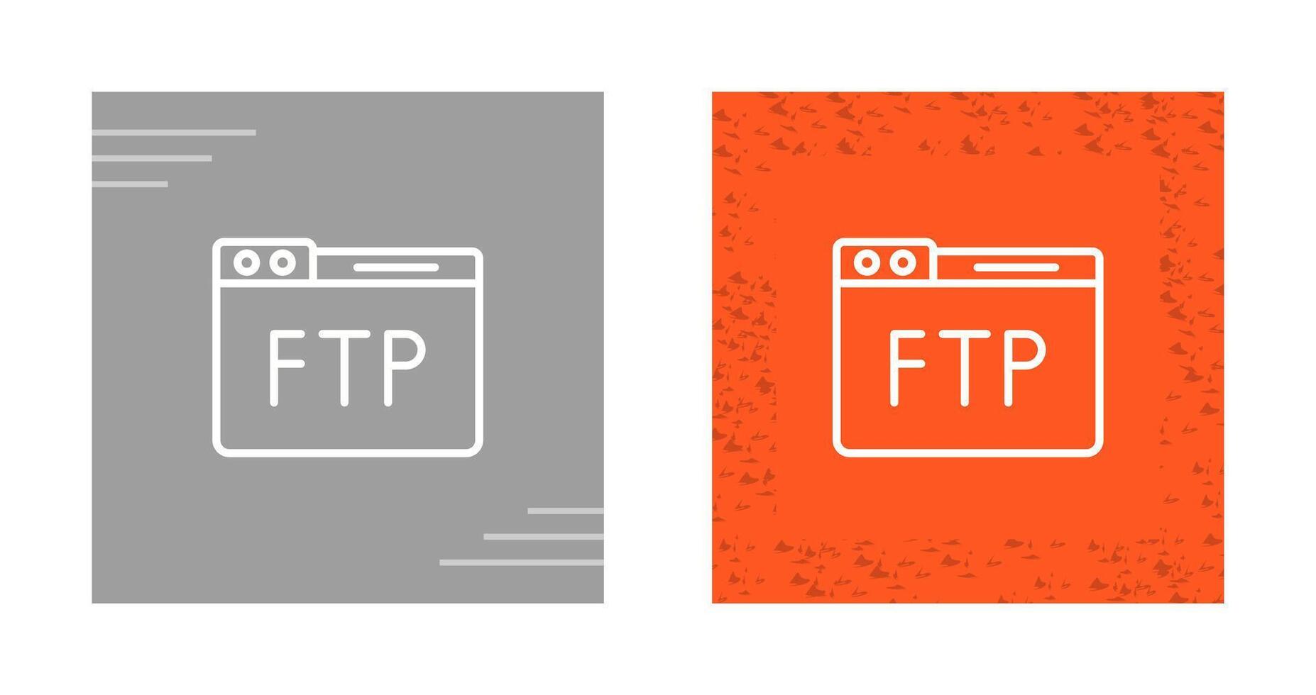 icono de vector ftp