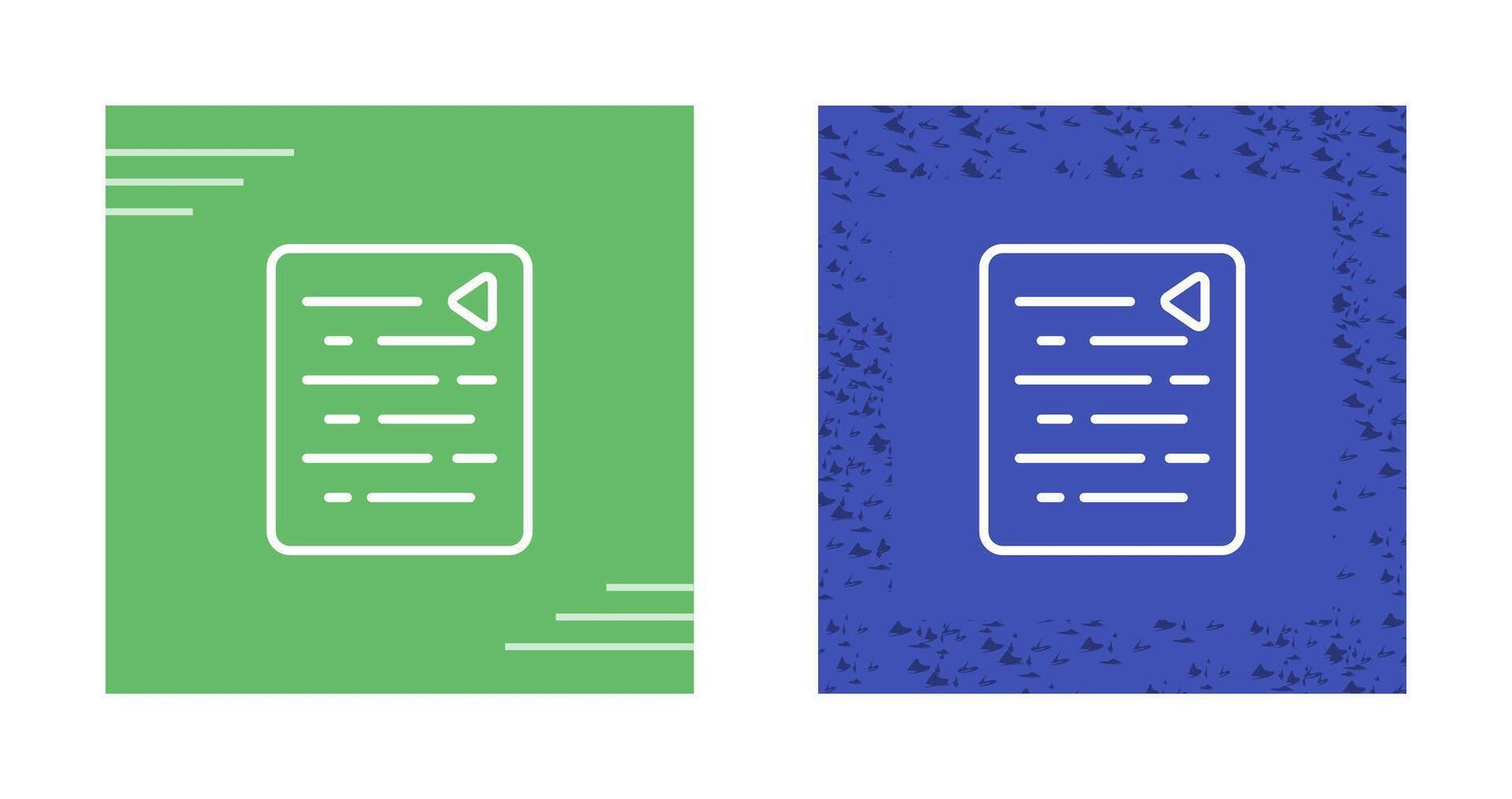 Document Outdent Vector Icon