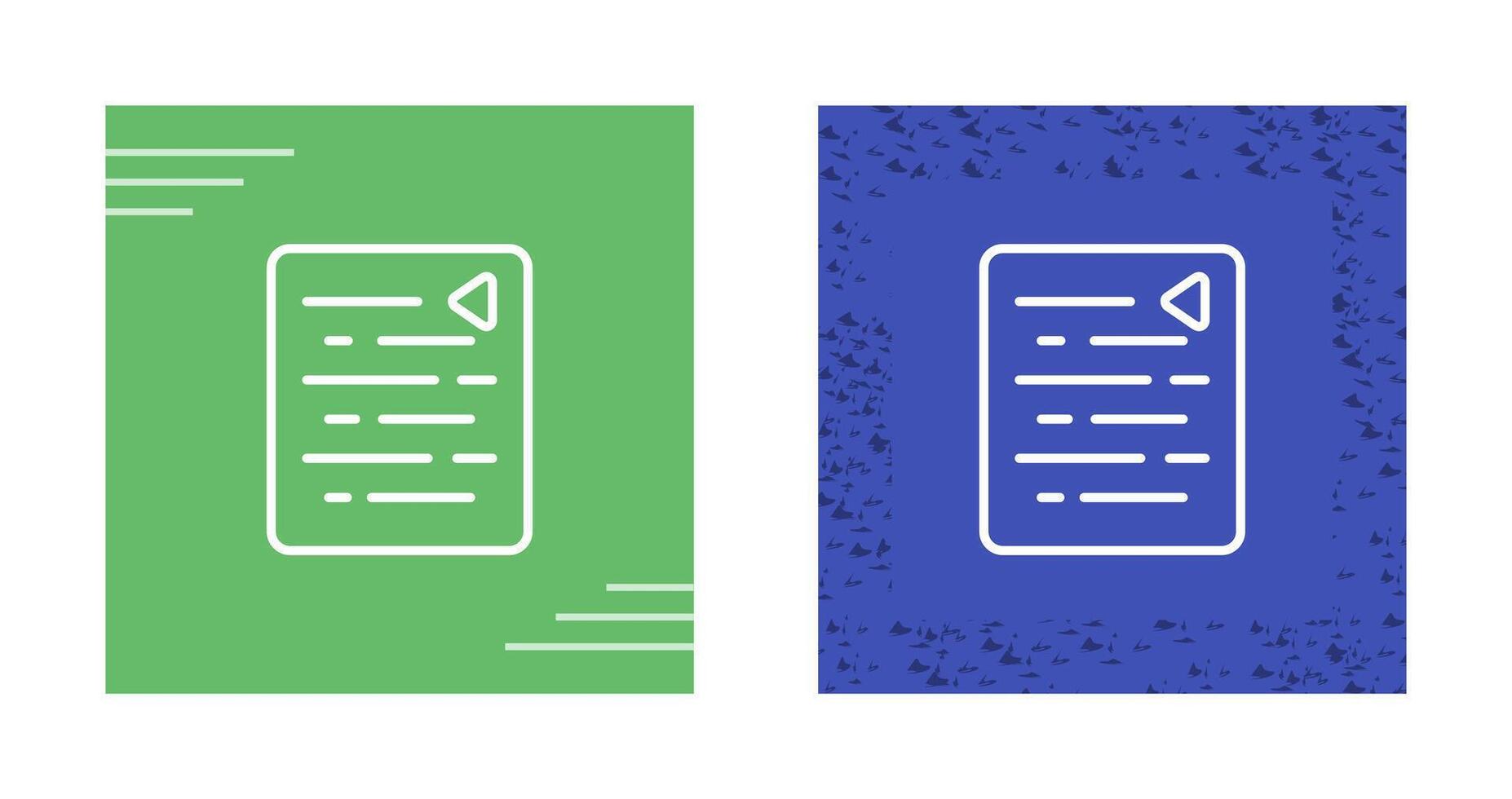 Document Outdent Vector Icon