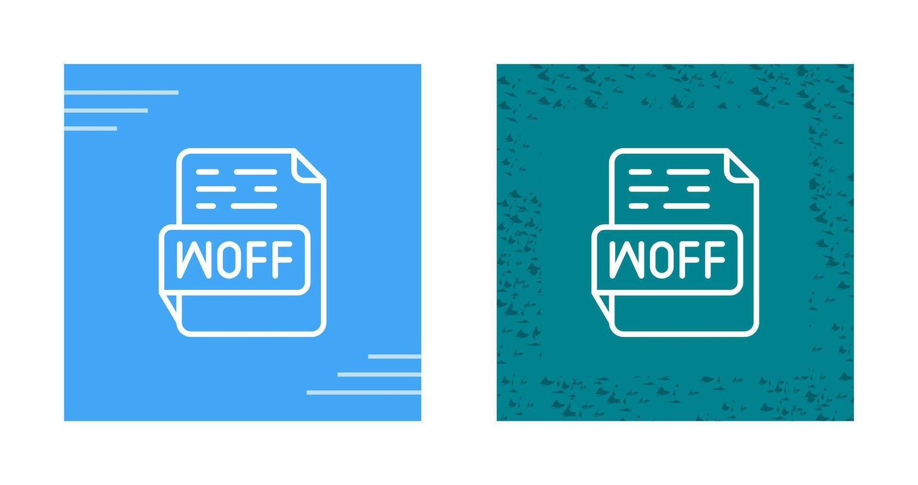 WOFF Vector Icon