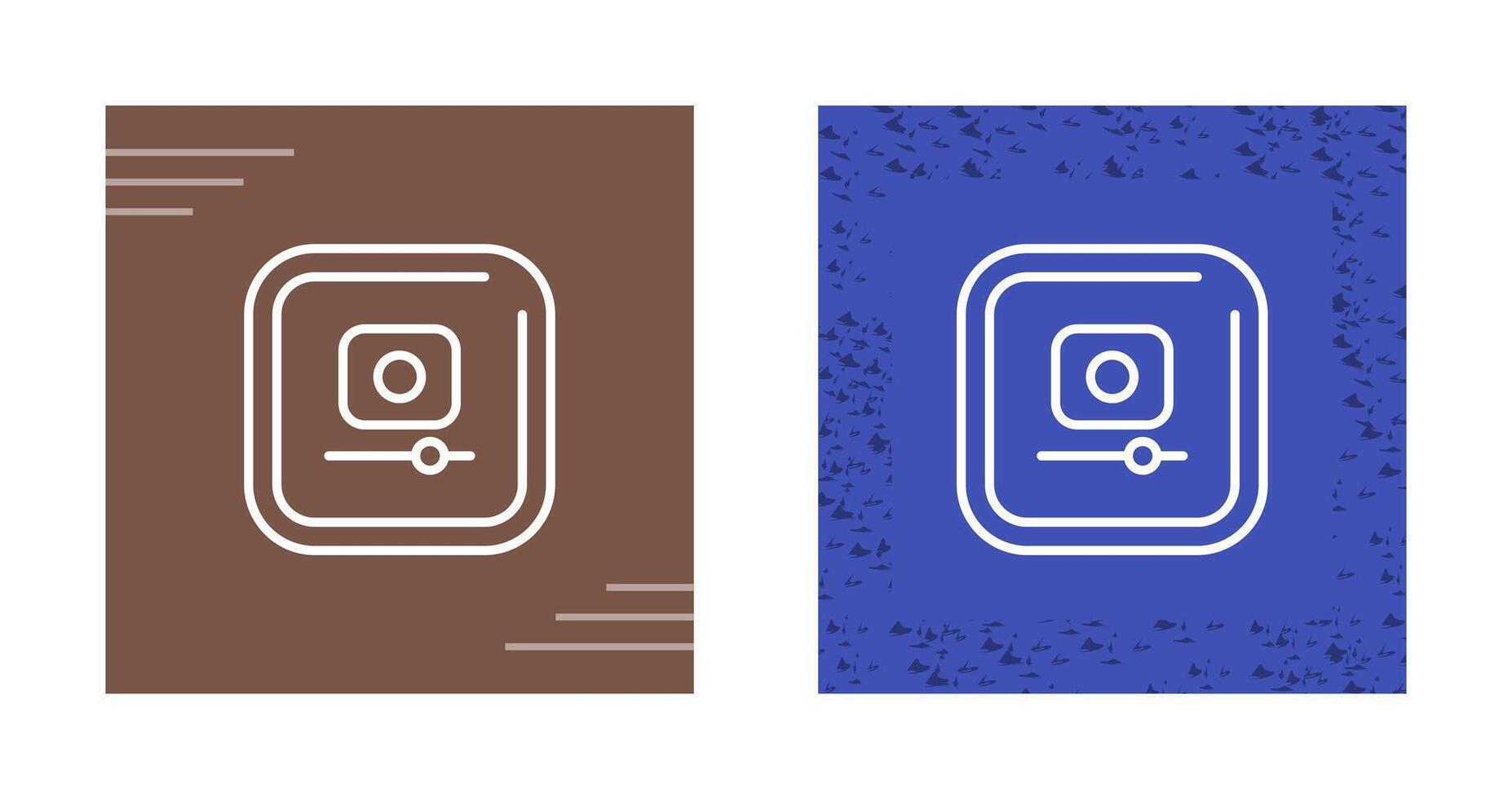 Video Record Square Vector Icon