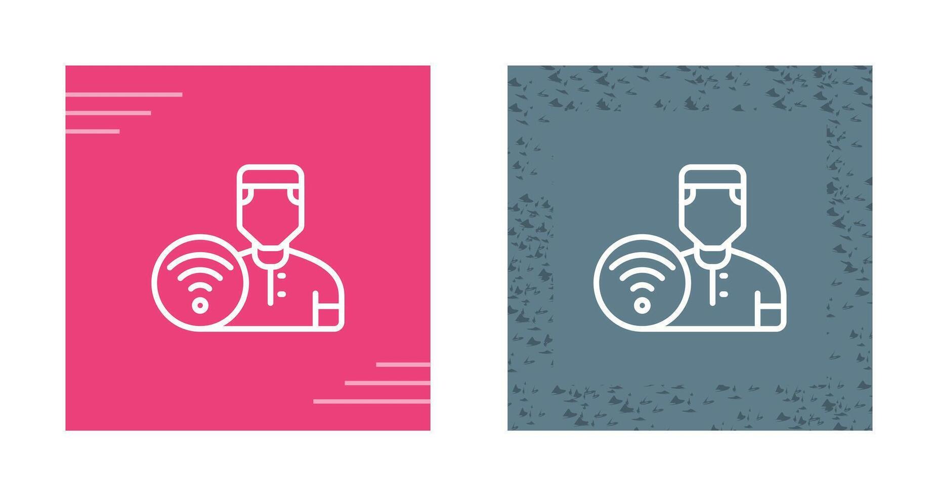 Wifi User Vector Icon
