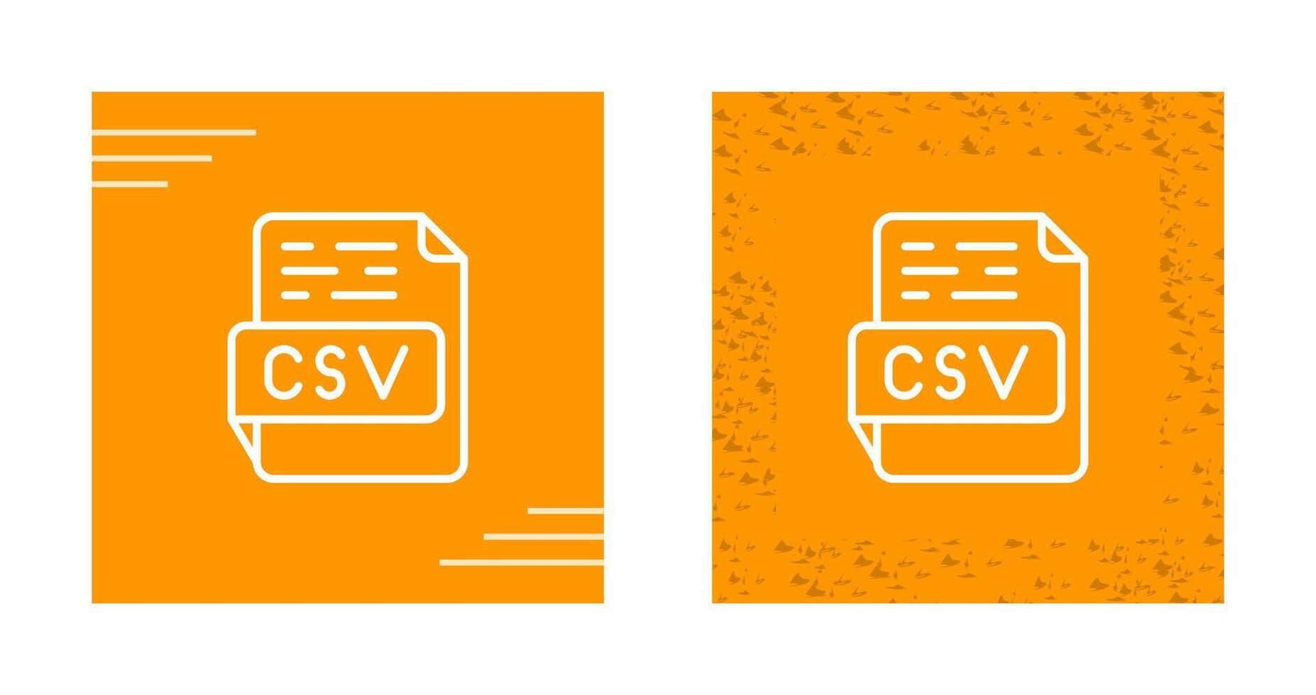 CSV Vector Icon