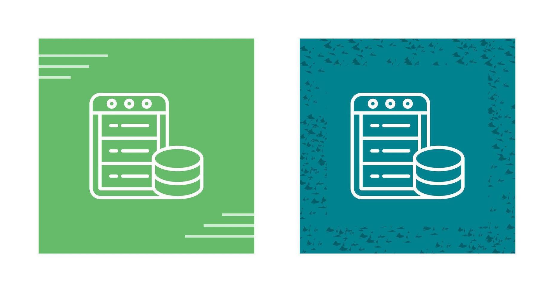 icono de vector de base de datos