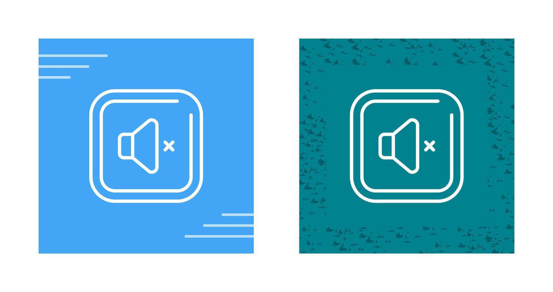 Mute Square Vector Icon