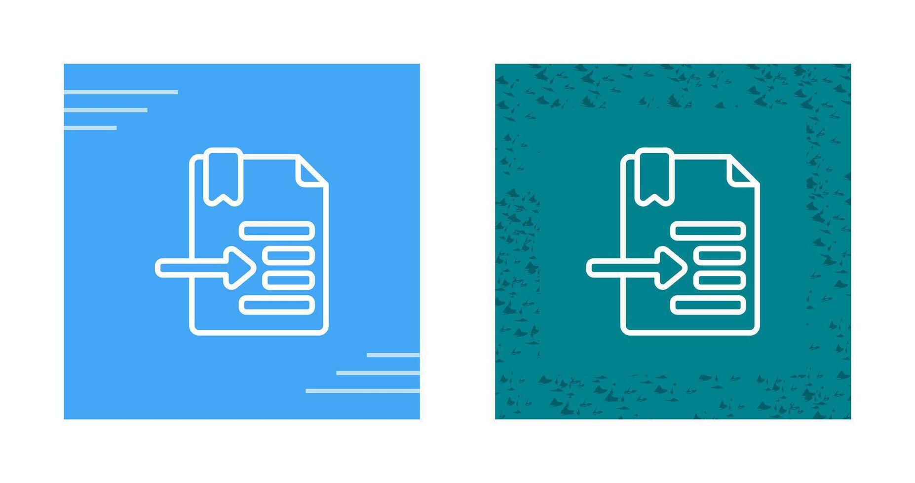 Indent Vector Icon