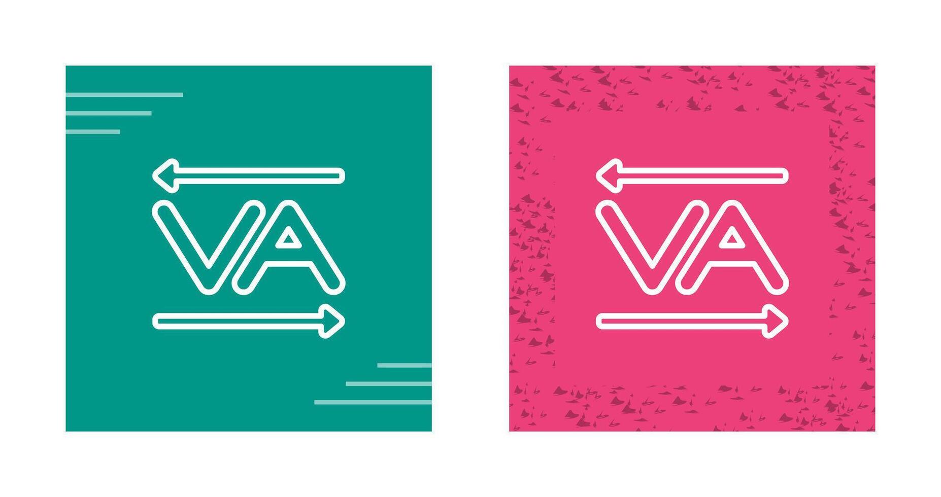 Kerning Vector Icon