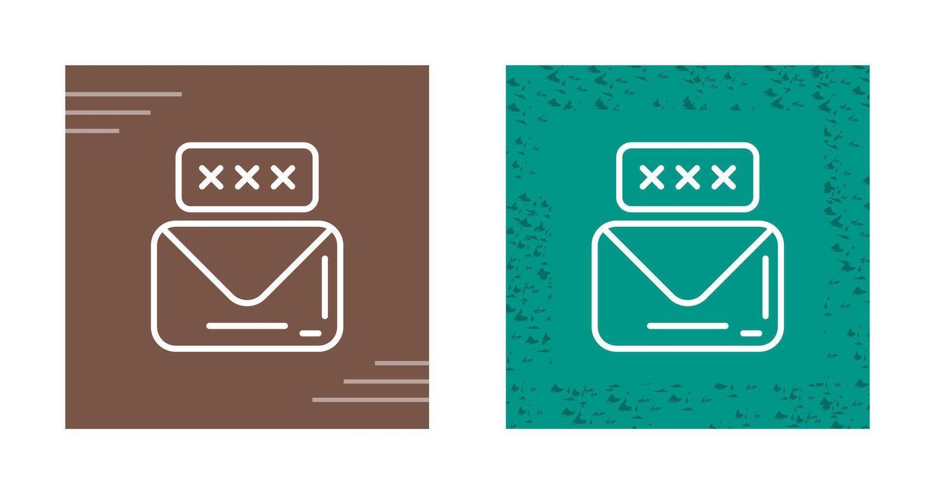 icono de vector de correo