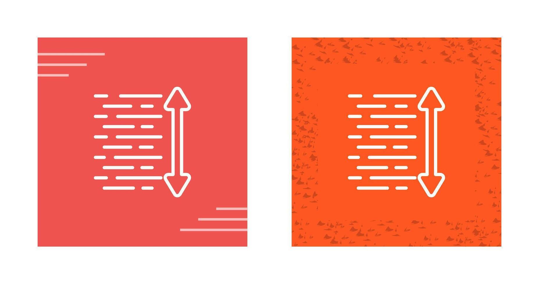 Line Spacing Vector Icon