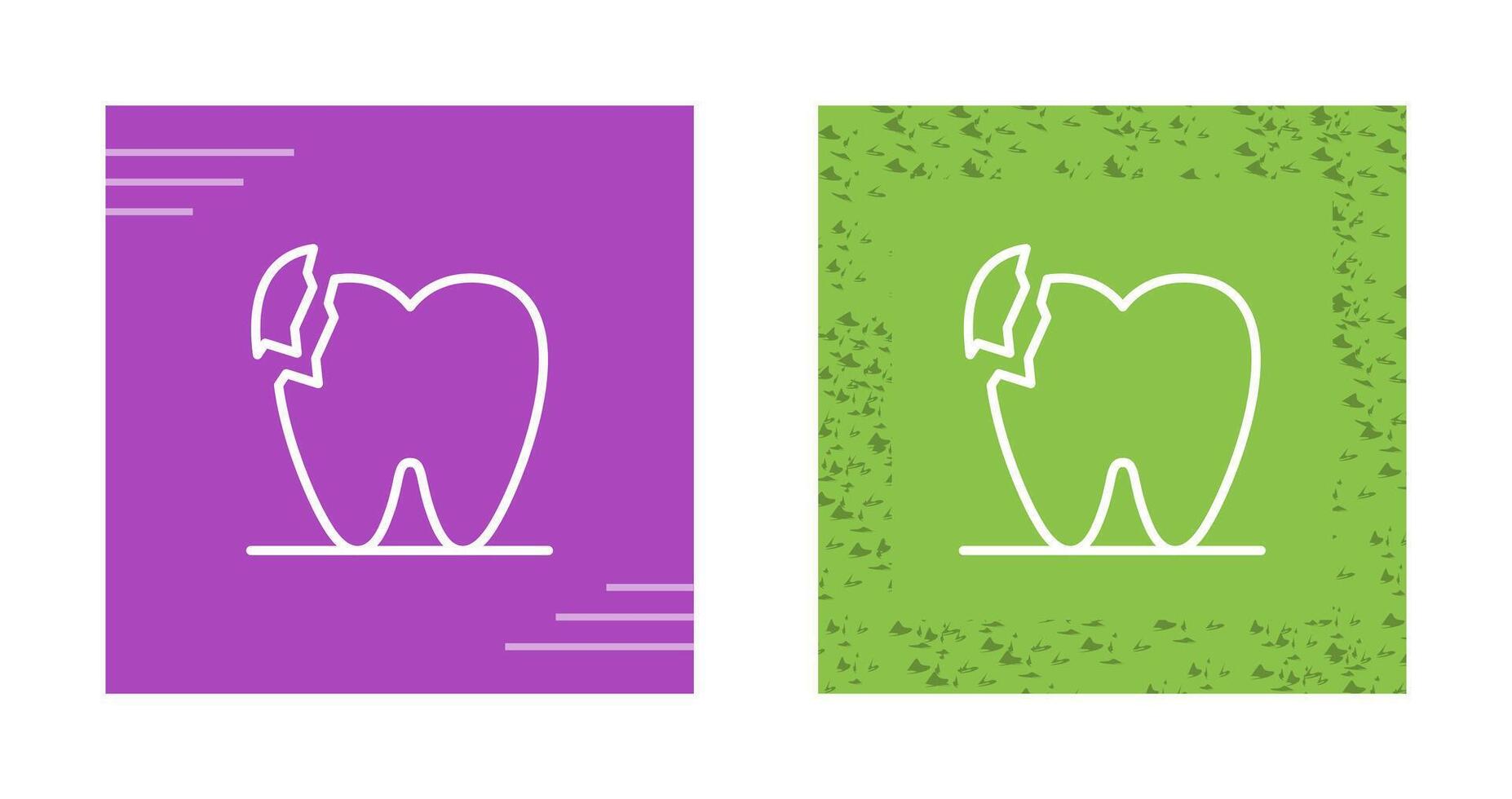Broken Teeth Vector Icon