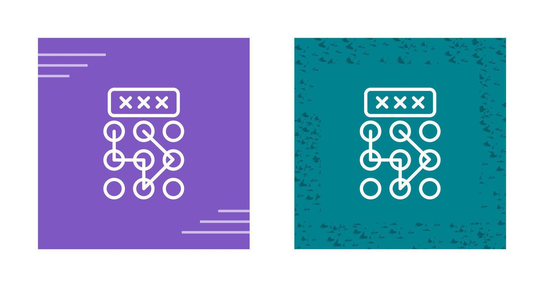 Pattern Lock Vector Icon