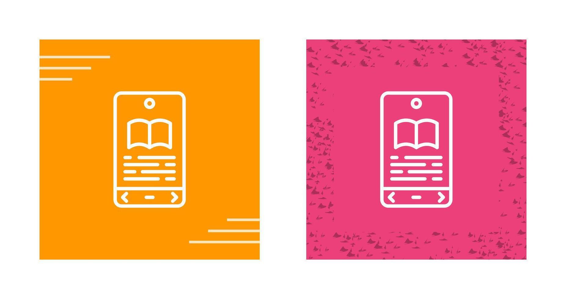 E book Reader Vector Icon