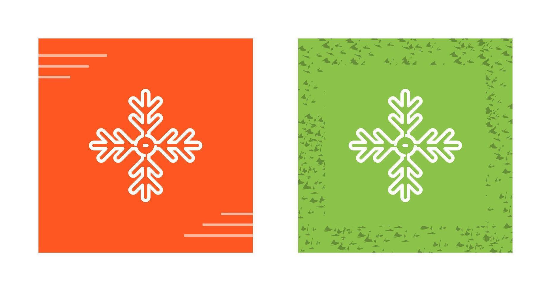 icono de vector de copo de nieve