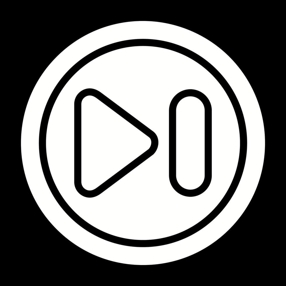 Next Track Button Vector Icon