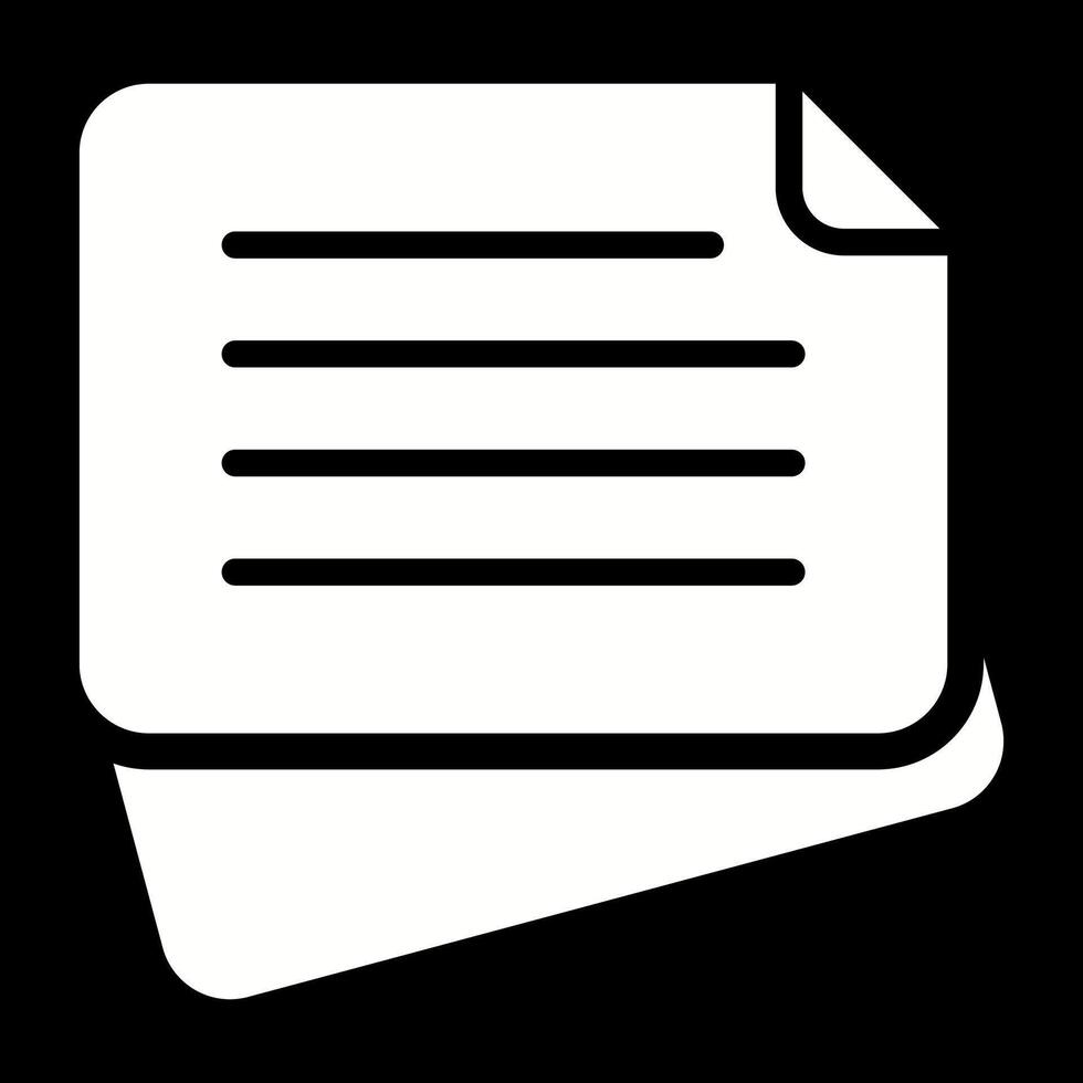 Sticky Note Vector Icon
