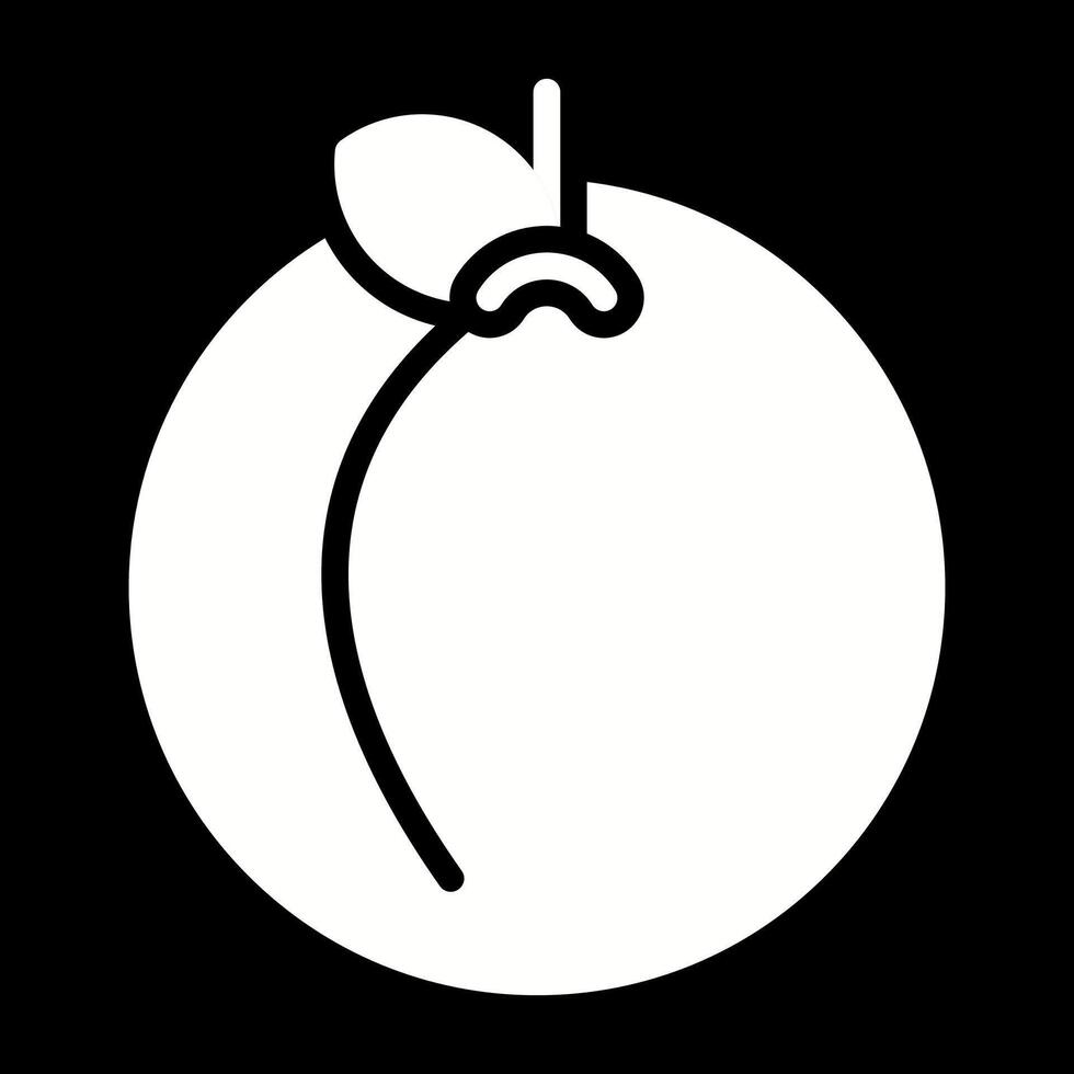 Peach Vector Icon