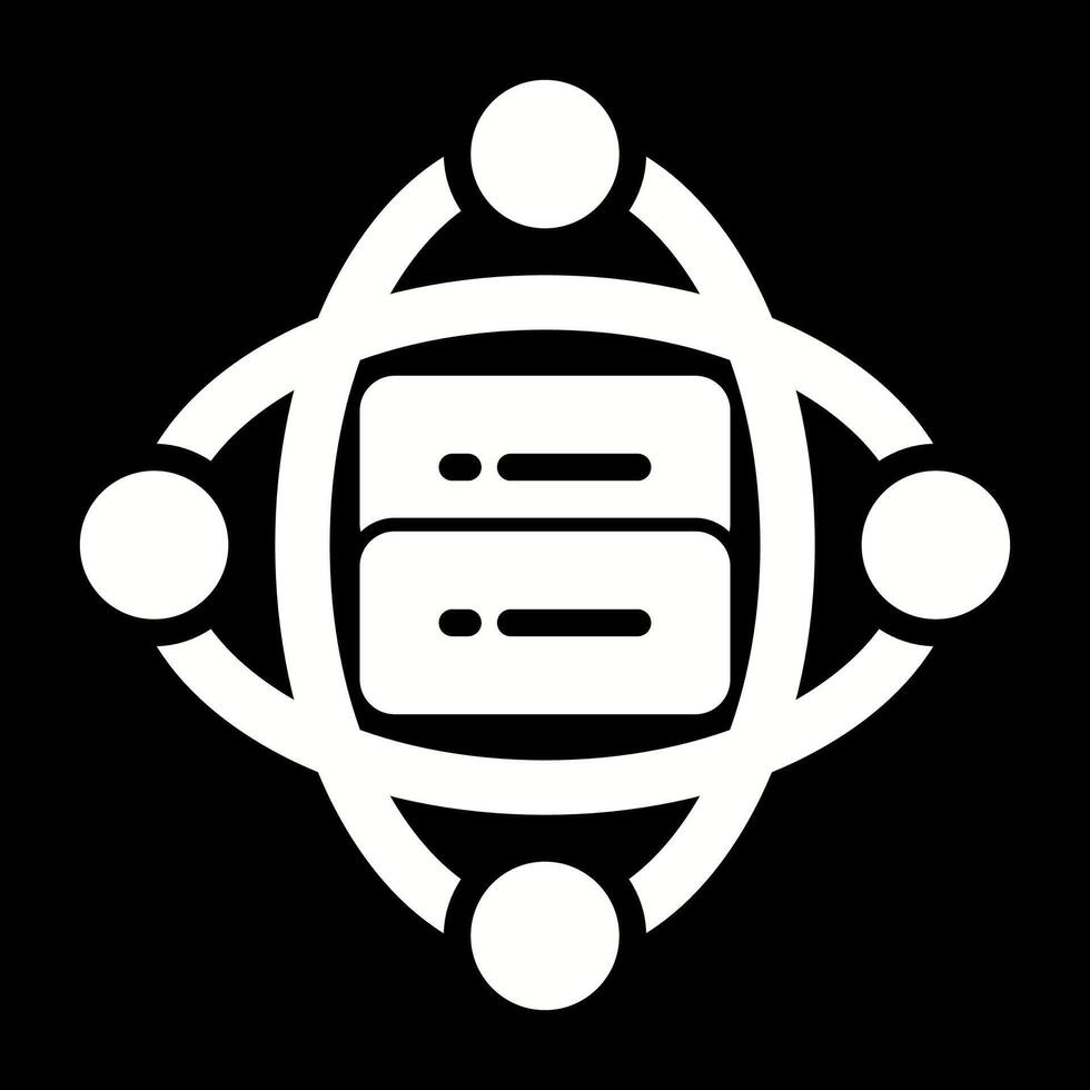 Cluster Server Vector Icon