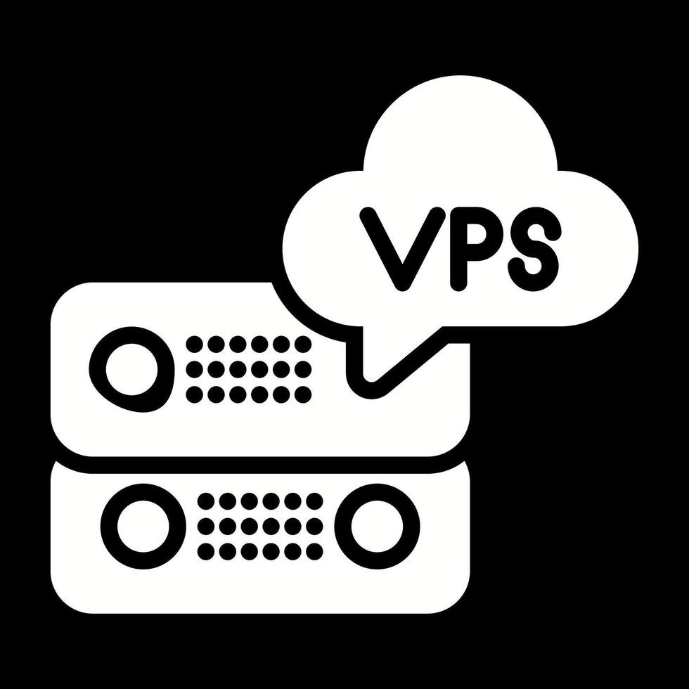 VPS Hosting Vector Icon