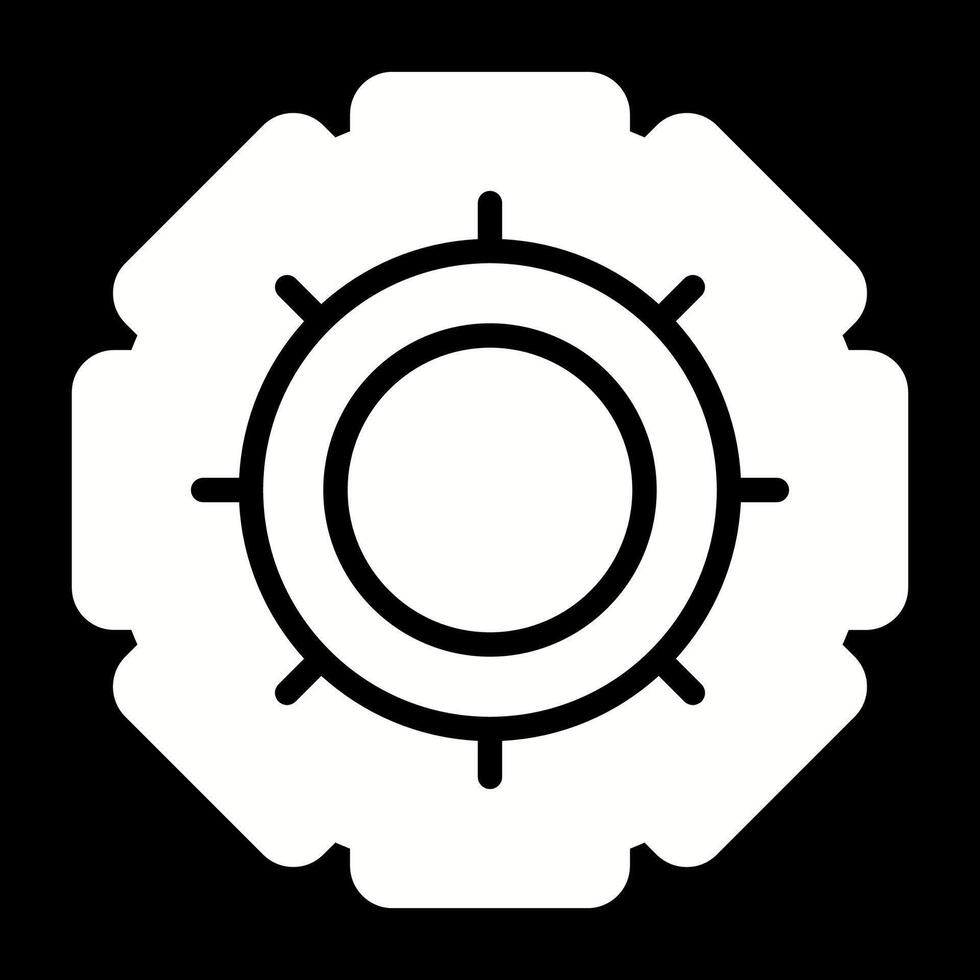 icono de vector de engranaje