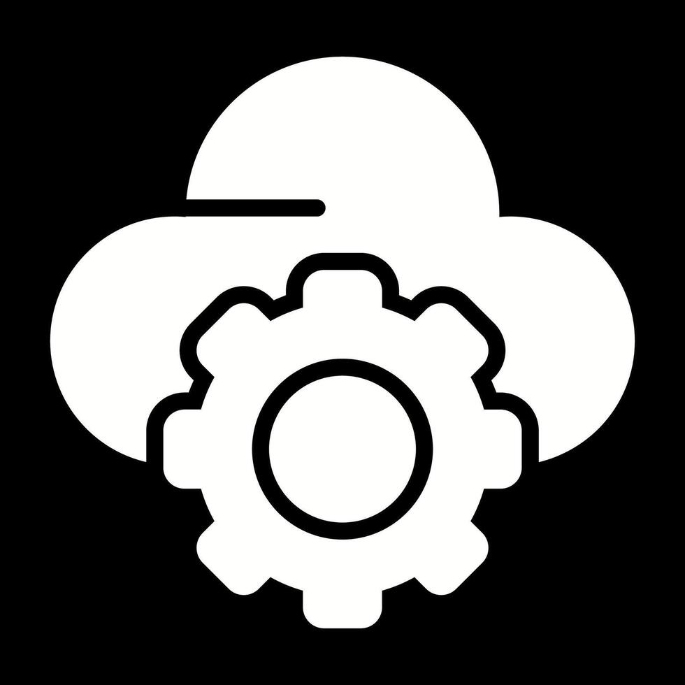 icono de vector de nube