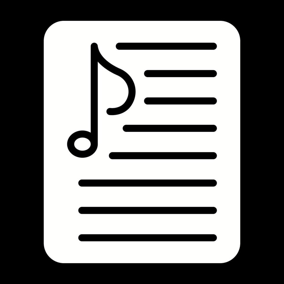 Music Playlist Vector Icon