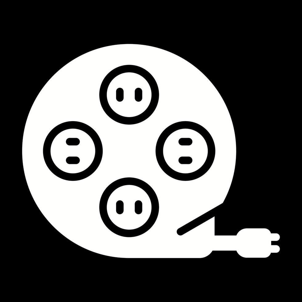 icono de vector de cable de extensión