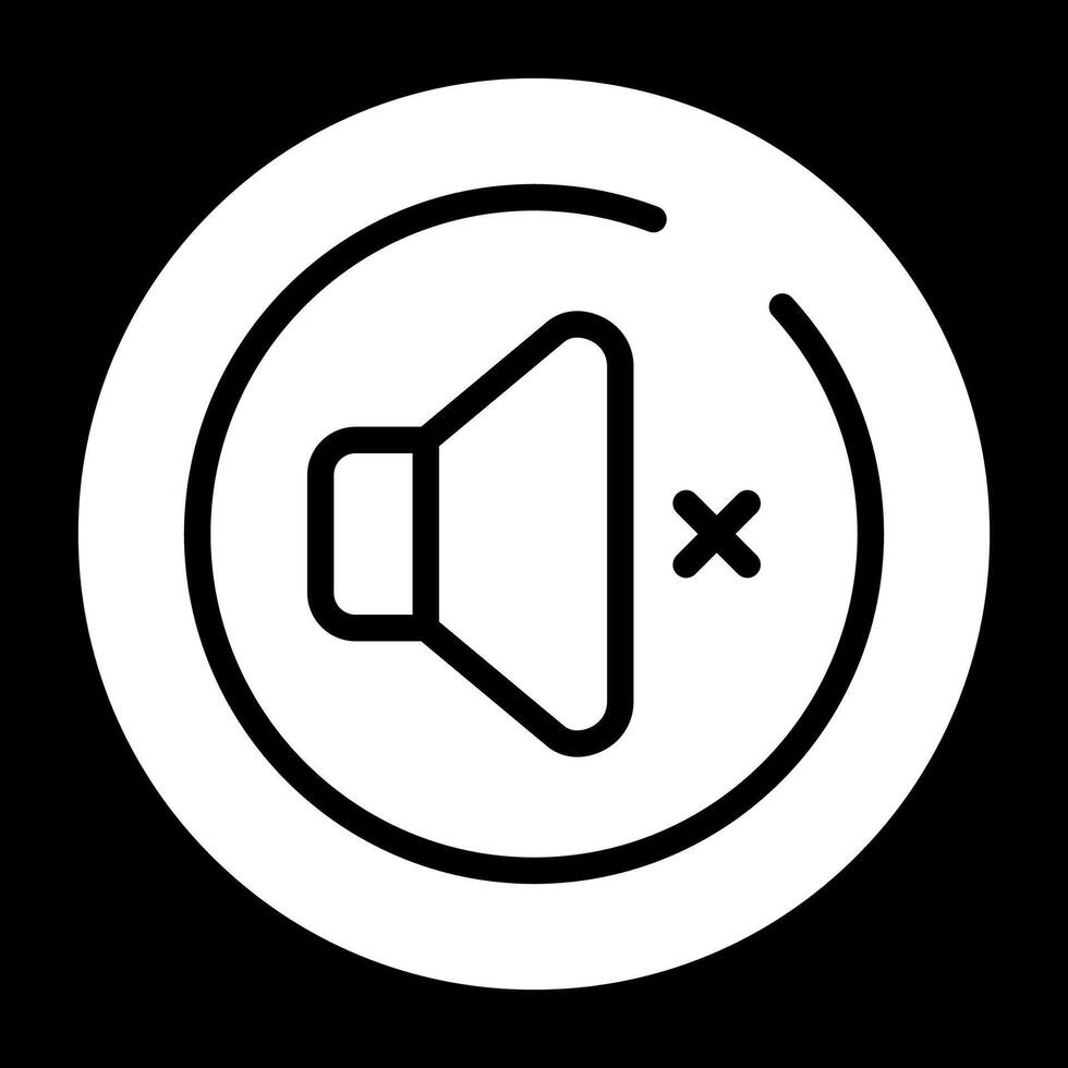 Mute Circle Vector Icon