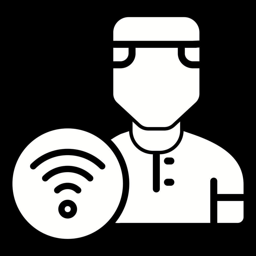 Wifi User Vector Icon